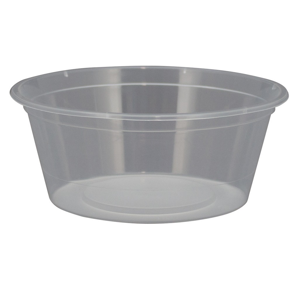 CONTAINER PLASTIC ROUND CHANROL CLEAR 300ML